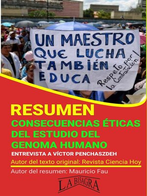 cover image of Resumen de Consecuencias Éticas del Estudio del Genoma Humano